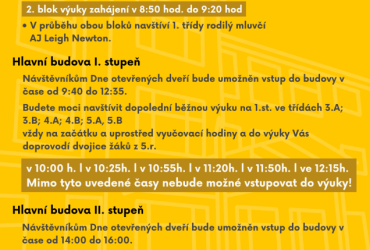 Program Dne otevřených dveří